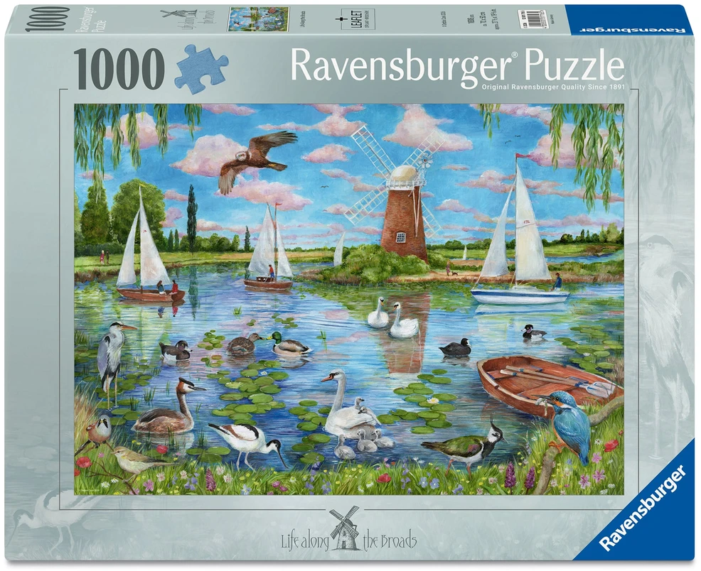 Ravensburger Dėlionė 1000 vnt. - Gyvenimas prie vandens