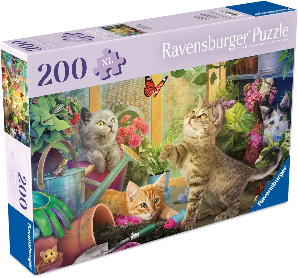 Dėlionė Ravensburger - Įžūlūs katinai 200p reklama (12001735)