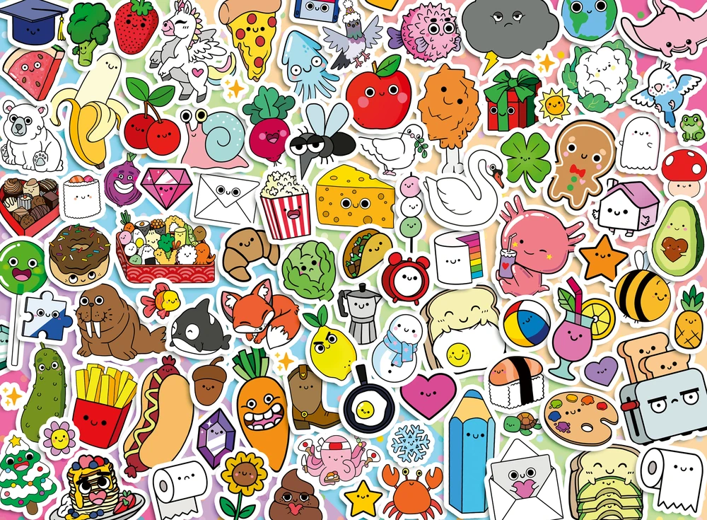 Dėlionė Ravensburger - Mielas Kawaii Chaosas 500p (12001796)