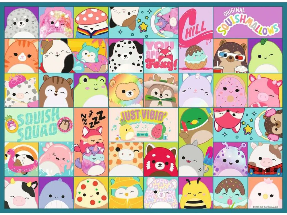 Ravensburger Dėlionė 100 vnt. - Squishmallows