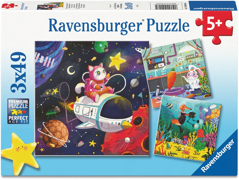 Dėlionė Ravensburger - Mokslo vaikai (12004048)
