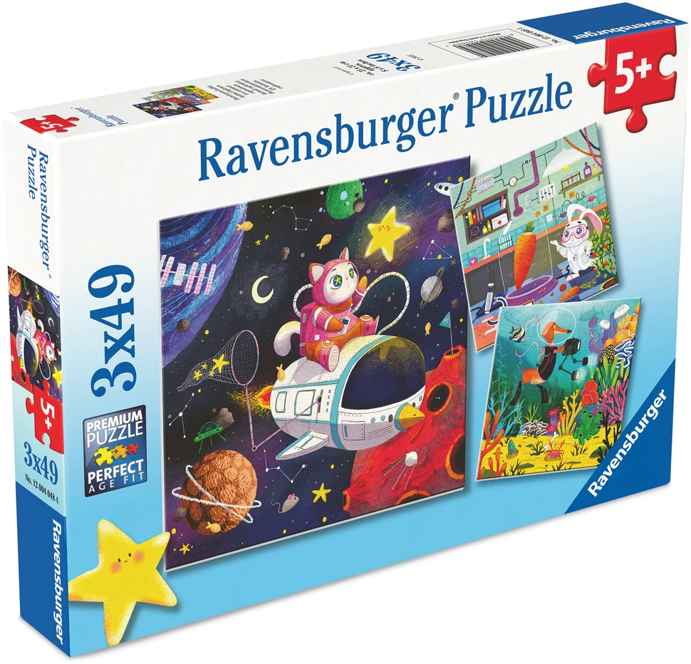 Dėlionė Ravensburger - Mokslo vaikai (12004048)