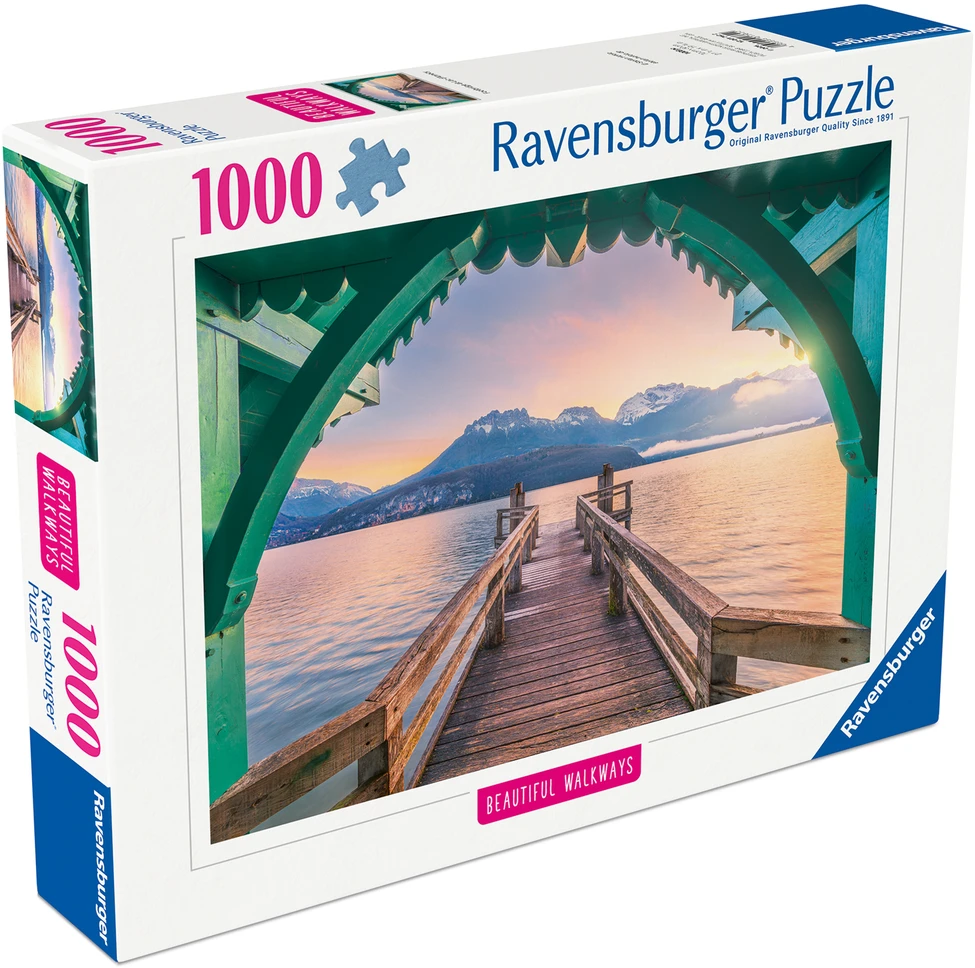 RAVENSBURGER Dėlionė dėlionė Tiltelis prie Ansi ežero, 1000 det., 12001762 2