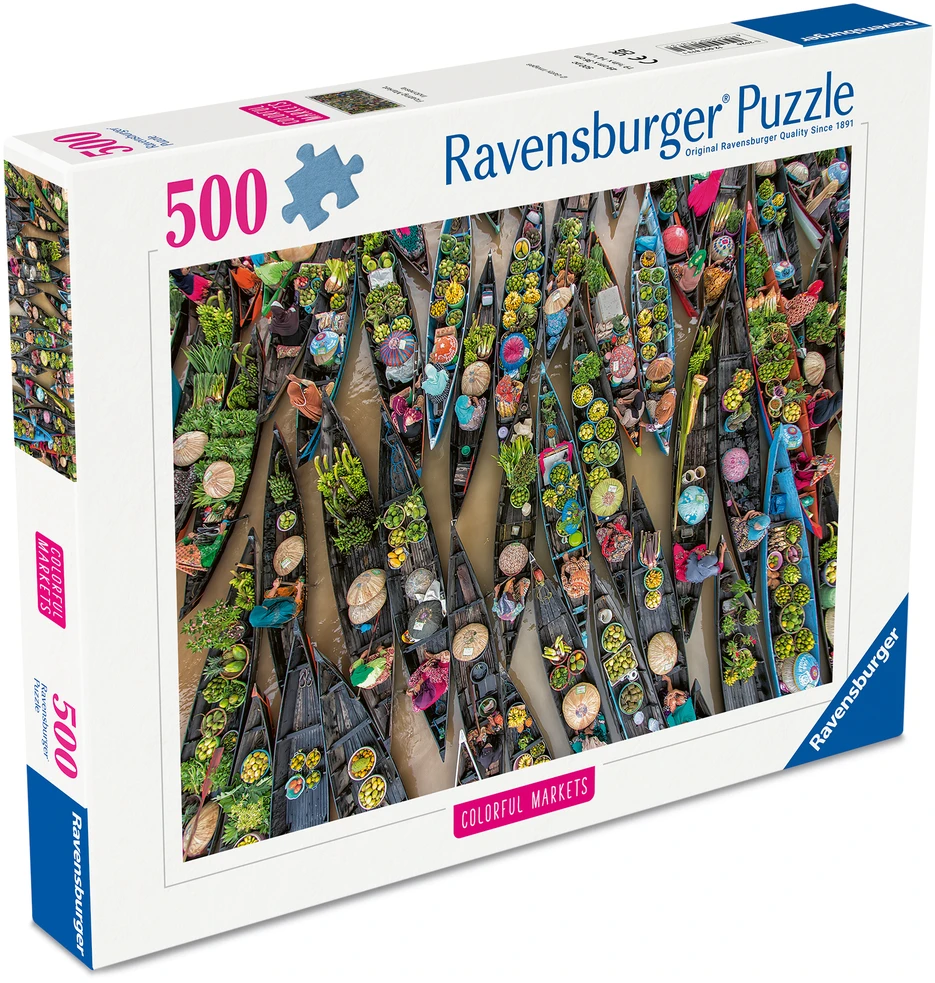 Dėlionė Ravensburger – plaukiojantis turgus, Indonezija 500p (12001813)