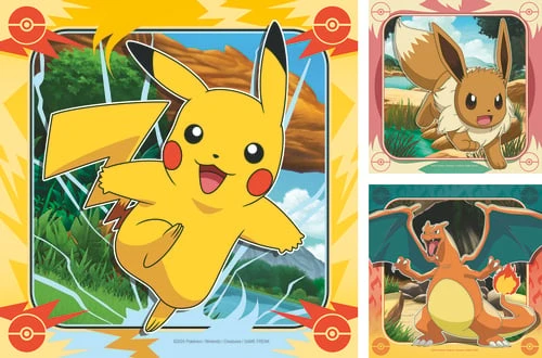 Ravensburger Dėlionė 3x49 vnt. - Pokémonai