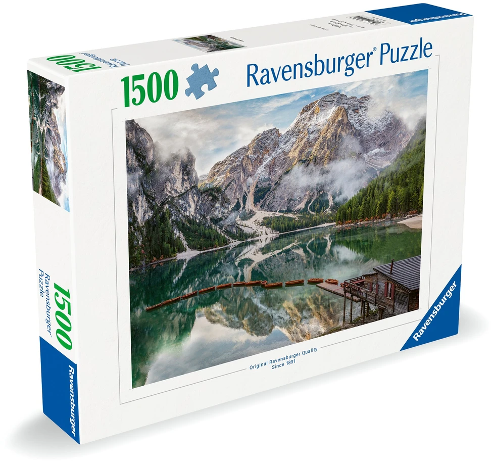 Ravensburger Dėlionė 1500 vnt. - Braies ežeras