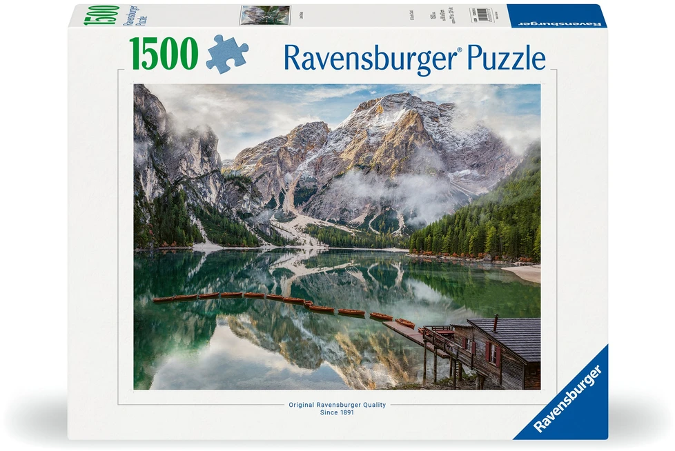 Ravensburger Dėlionė 1500 vnt. - Braies ežeras