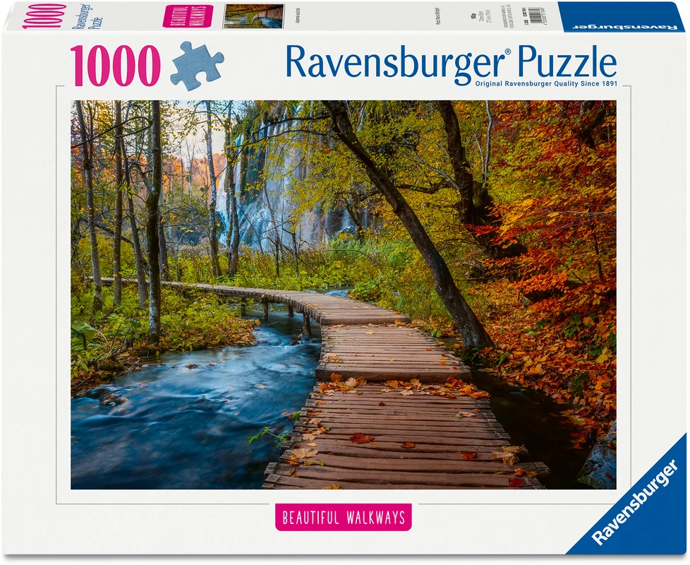 Ravensburger Dėlionė 1000 vnt. - Rudeninis medinis takas