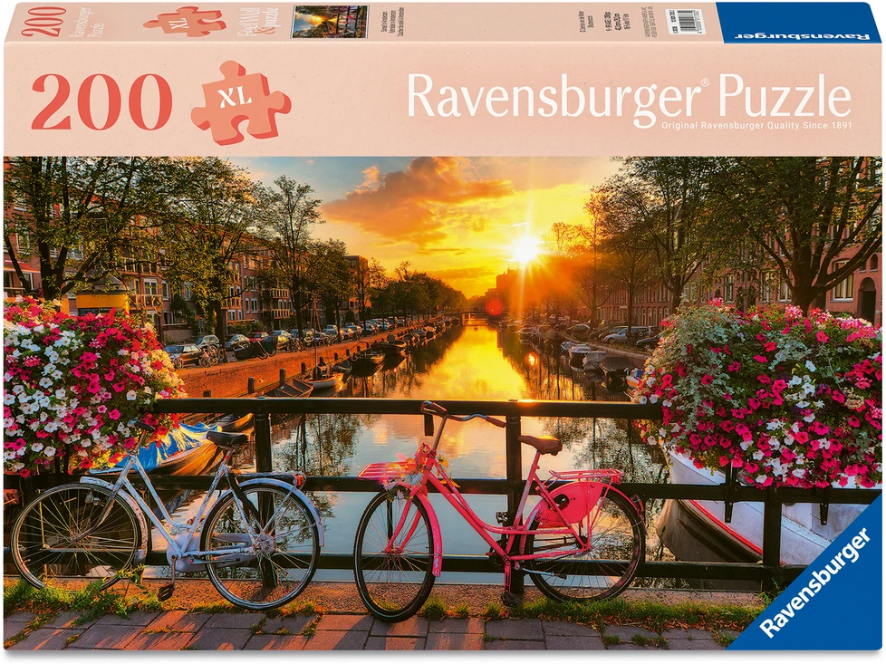 Dėlionė Ravensburger - Saulėlydis Amsterdame 200p reklama (12001733)
