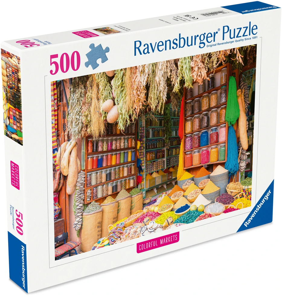 Ravensburger Dėlionė 500 vnt. - Spalvingi prieskoniai Maroke