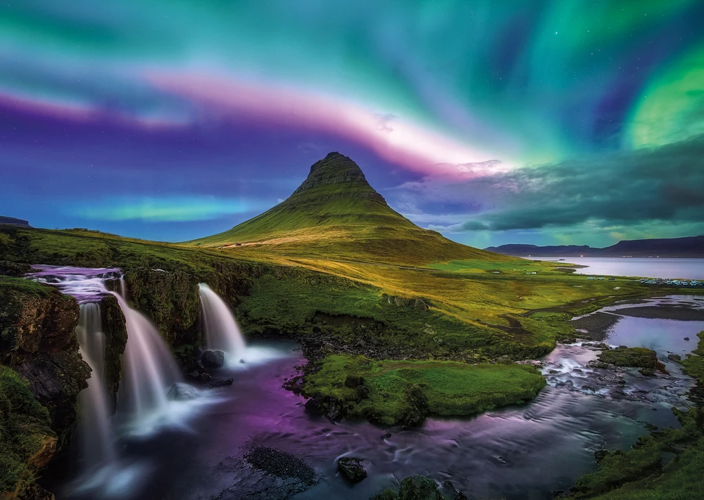 Ravensburger Dėlionė 1000 vnt. - Pašvaistė virš Kirkjufell