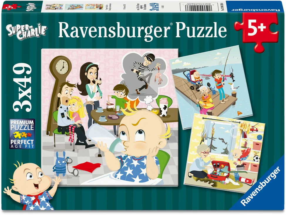 Dėlionė Ravensburger – Super Charlie – Familjen Annorlunda (12004226)