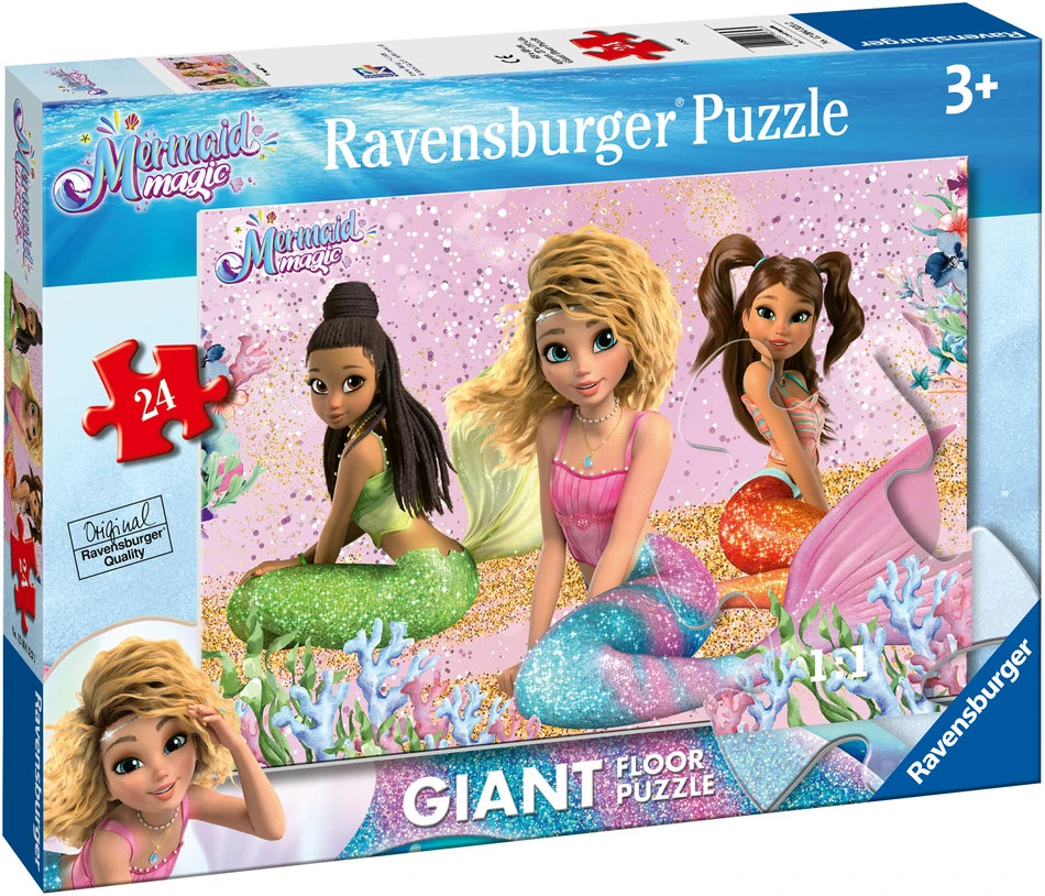 Ravensburger - Undinėlės stebuklinga milžiniška grindų dėlionė, 24 vnt. (12004323)