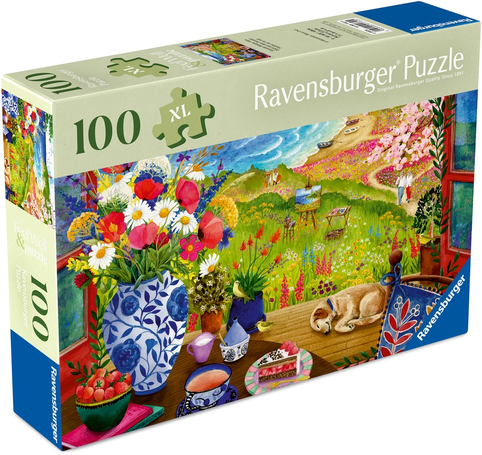 Dėlionė Ravensburger - Vaizdas pro langą 100p reklama (12001732)