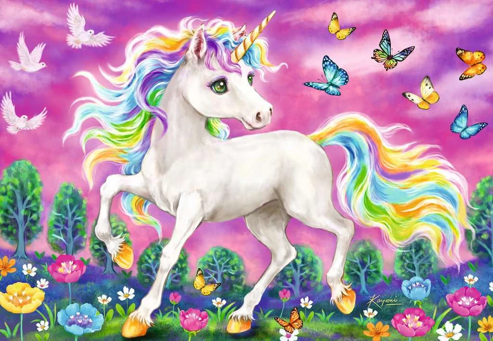Ravensburger Dėlionė 2x24 vnt. - Vienaragis ir Pegasas