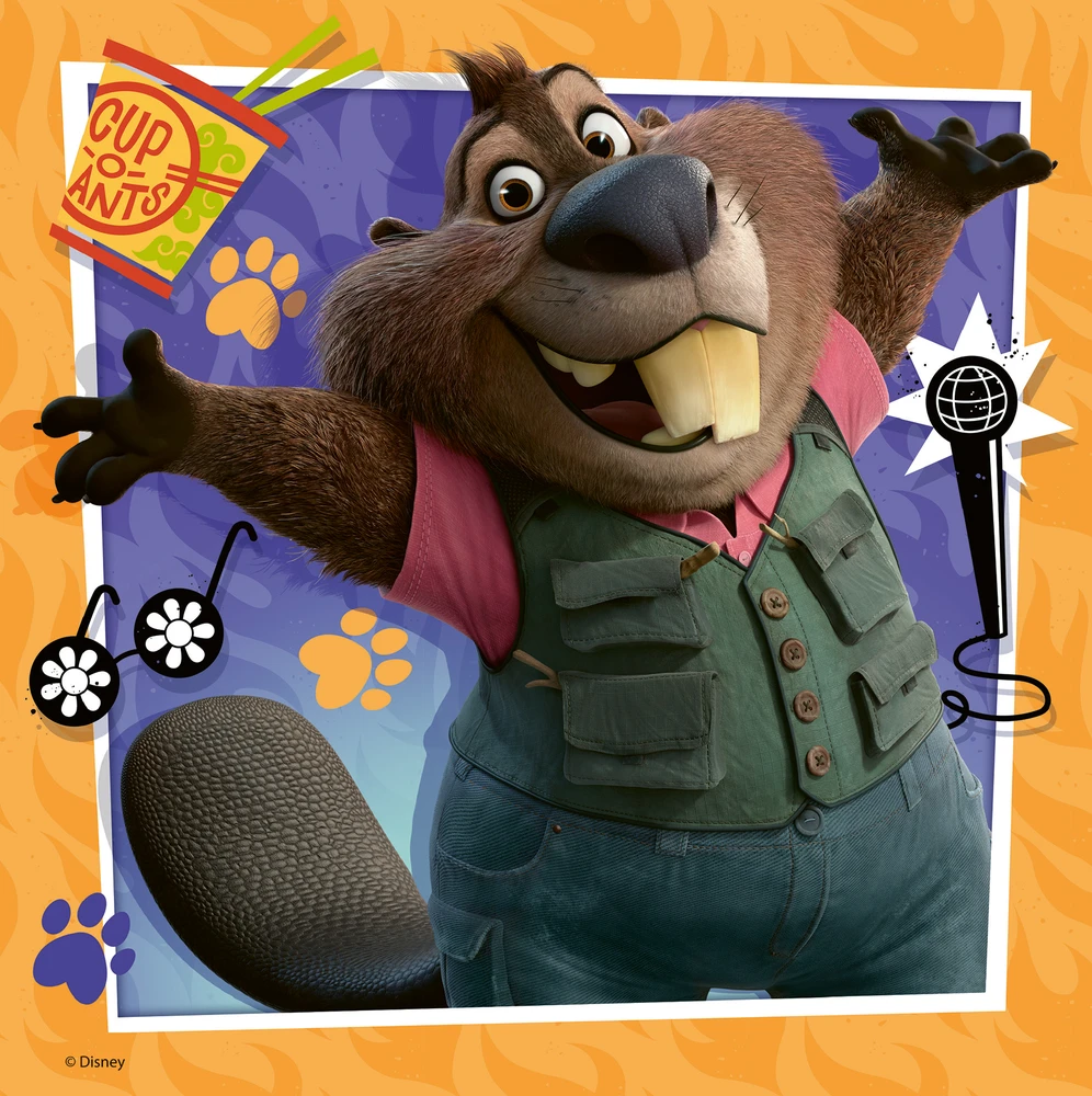 RAVENSBURGER Dėlionė dėlionė Zootopia 2, 3x49 det., 12004137 5