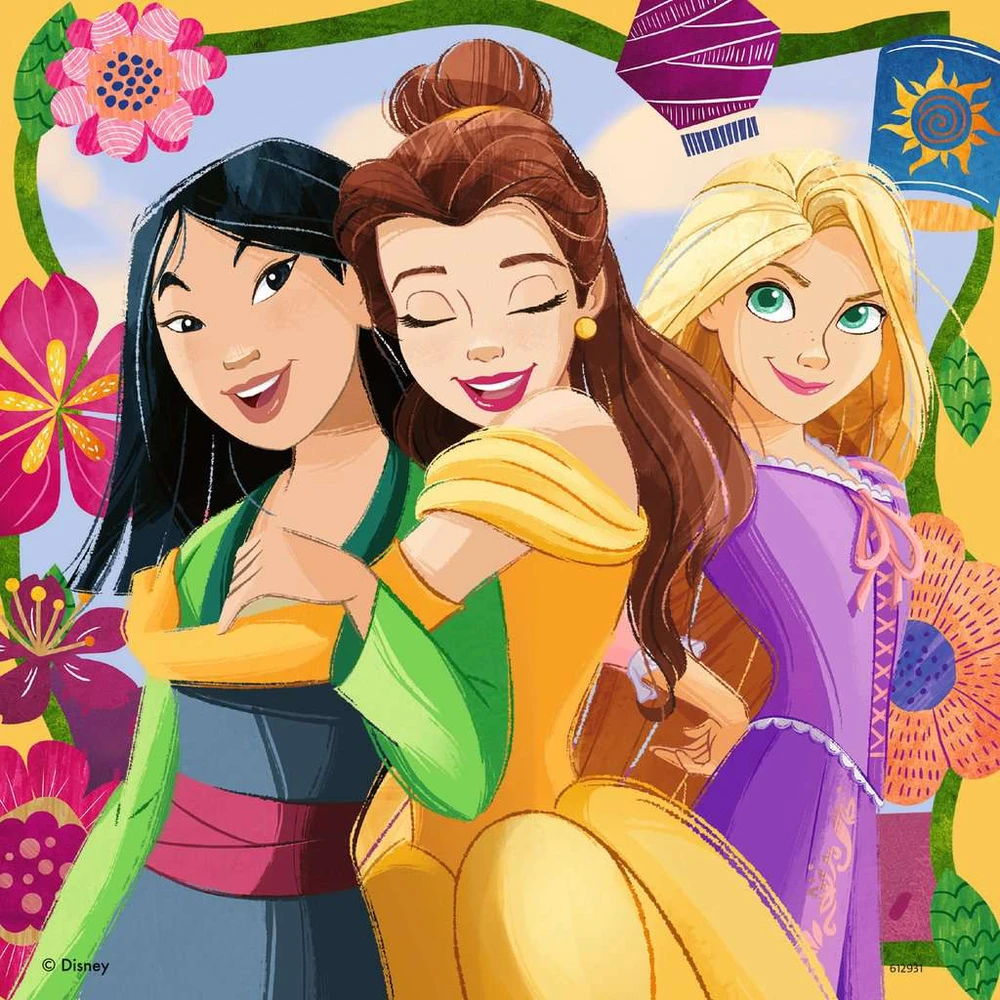 Ravensburger dėlionė Disney Princess 3x49p
