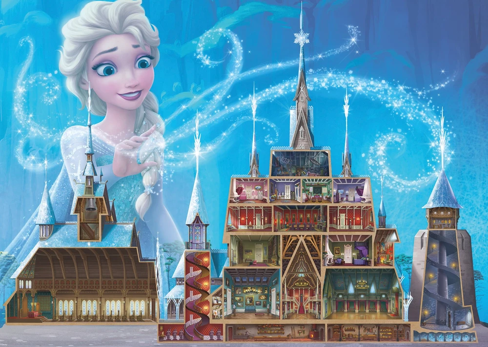 Ravensburger - Dėlionė Disney pilys Elsa 1000p (12000261)