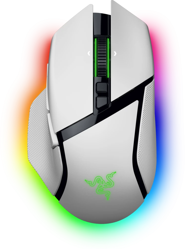 Razer | Pelė žaidimams | Basilisk V3 Pro 35K | Optinė pelė | Wireless | Baltas | Yes