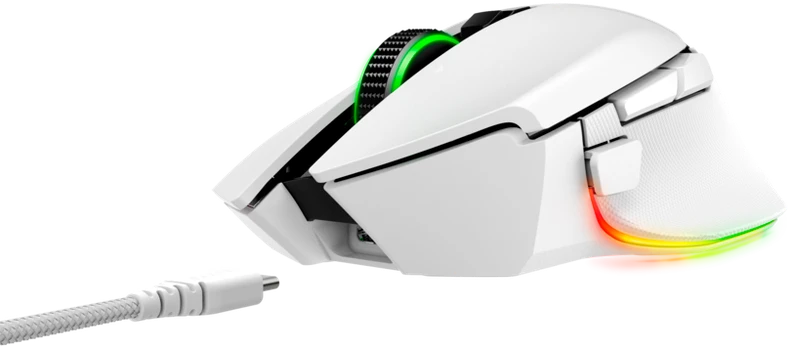 Razer | Basilisk V3 Pro | Wireless | Pelė žaidimams | Bluetooth | Baltas | Yes