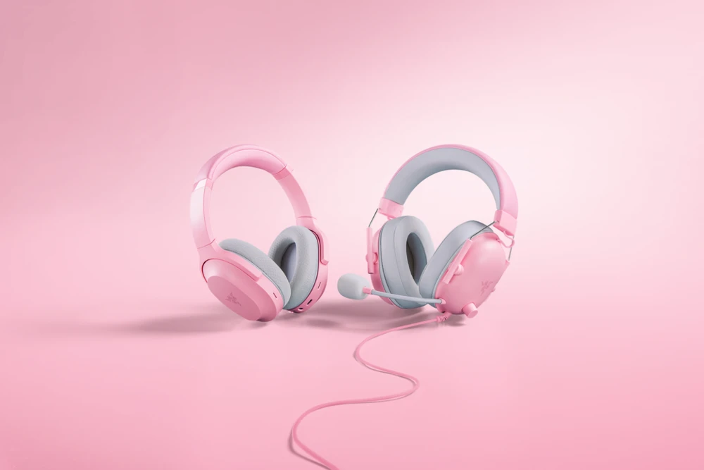 Ausinės Razer Barracuda Quartz, Rožinės spalvos