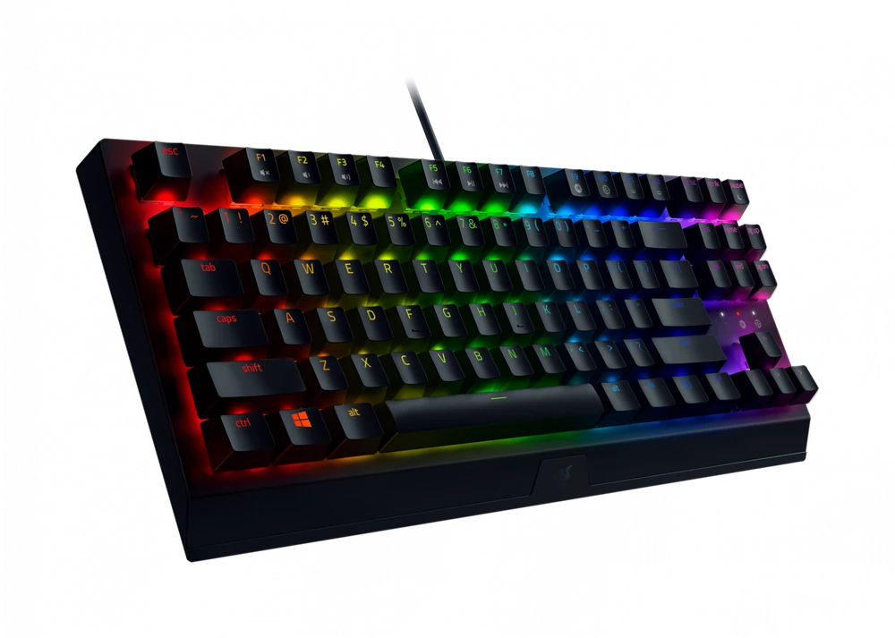 Kompaktiška Žaidimų klaviatūra Razer BlackWidow V3 Tenkeyless, Green Switch, Nordic išdėstymas
