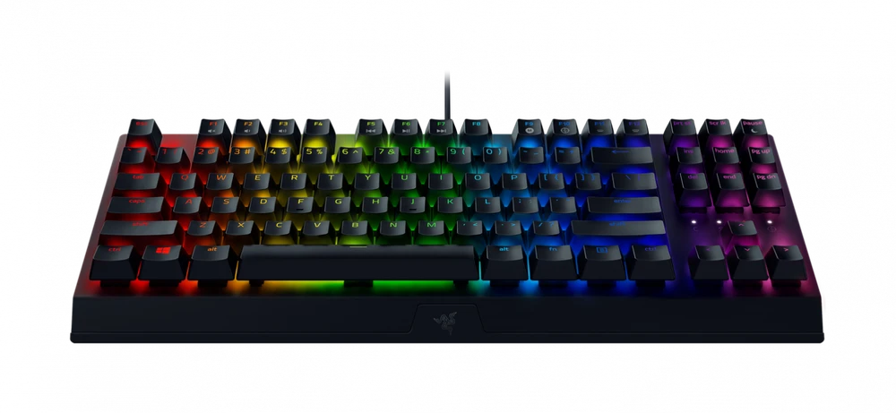 Kompaktiška Žaidimų klaviatūra Razer BlackWidow V3 Tenkeyless, Green Switch, Nordic išdėstymas