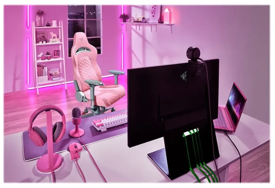 Komfortiška Žaidimų kėdė Razer Enki Quartz Gaming Chair, Rožinė