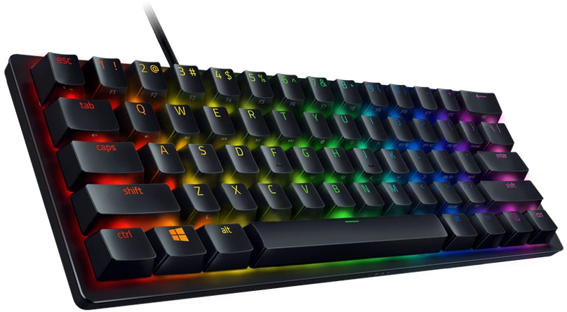 60% Mechaninė Žaidimų klaviatūra Razer Huntsman Mini, Violetinė Switch, Nordic išdėstymas