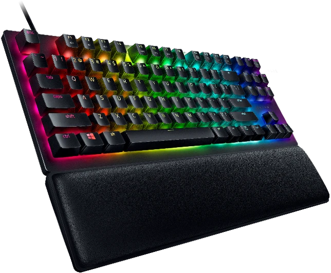 Razer Huntsman V2 TKL Klaviatūra žaidimams RGB LED pašvietimas, Nordic išdėstymas, Clicky Purple Switch