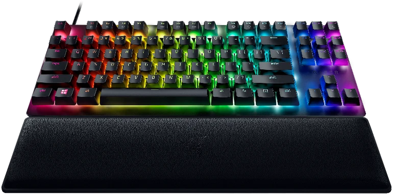 Razer Huntsman V2 TKL Klaviatūra žaidimams RGB LED pašvietimas, Nordic išdėstymas, Clicky Purple Switch