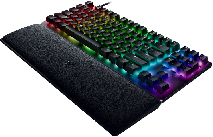 Razer Huntsman V2 TKL Klaviatūra žaidimams RGB LED pašvietimas, Nordic išdėstymas, Clicky Purple Switch