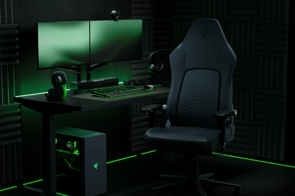 „Razer Iskur V2 NewGen“ | Ergonomiška žaidimų kėdė su kvėpuojančiu komfortu | Juodas