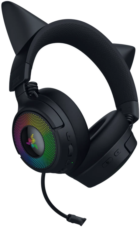 Razer | Ausinės | Kraken Kitty V3 Pro | Bluetooth | Over-Ear | Juodas