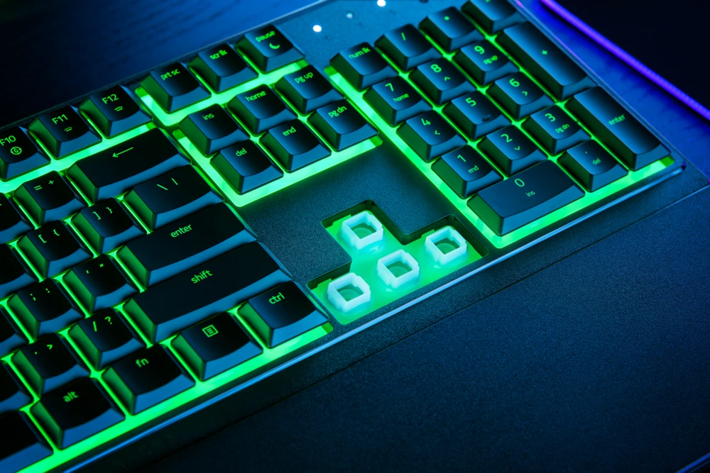 Razer | Klaviatūra žaidimams | Ornata V3 X | Klaviatūra žaidimams | su laidu | RGB LED pašvietimas | NORD | Silent Membrane | Juodas