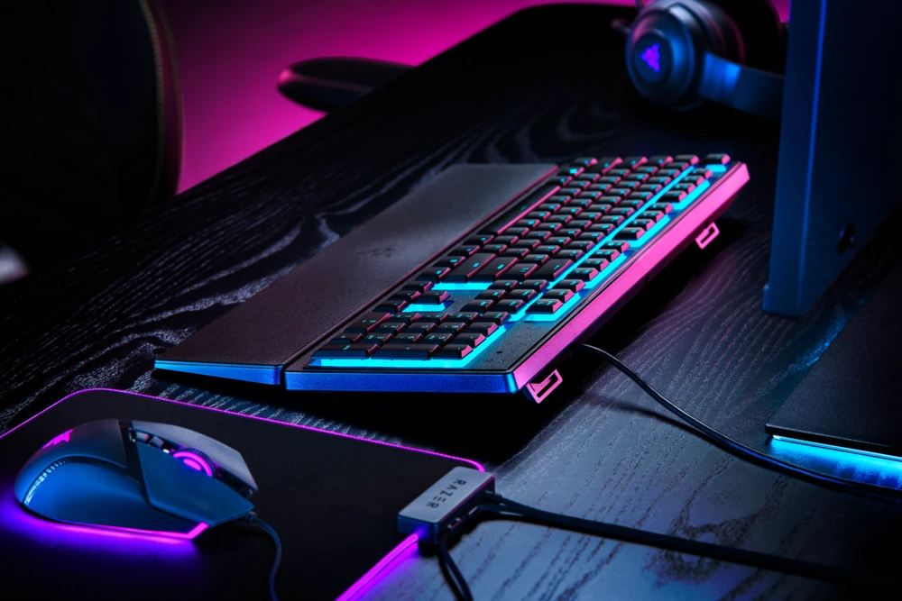 Razer | Klaviatūra žaidimams | Ornata V3 X | Klaviatūra žaidimams | su laidu | RGB LED pašvietimas | NORD | Silent Membrane | Juodas