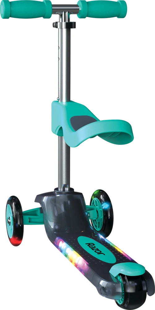 Paspirtukas Razor Rollie 2 in 1, žalsvai mėlyna