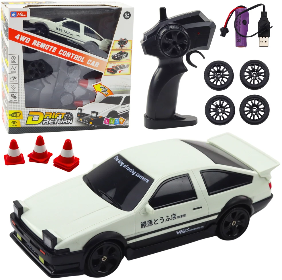 Lean Toys Nuotoliniu būdu valdomas driftinis automobilis RC 4WD