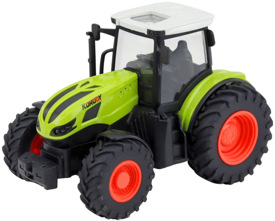 Lean Toys RC traktorius su presu 1:24