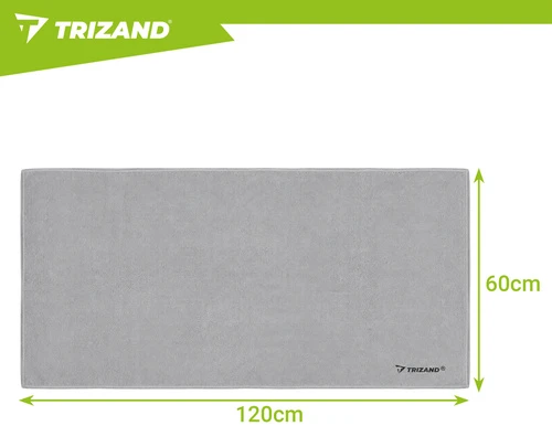 Greitai džiūstantis rankšluostis 120x60cm pilka Trizand