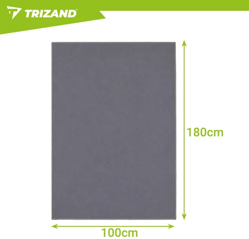 Greitai džiūstantis rankšluostis 180x100cm pilka Trizand
