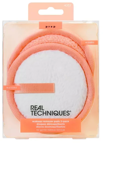 „Real Techniques Skin“ daugkartinio naudojimo makiažo valymo kempinėlės, moterims, 2 vnt.