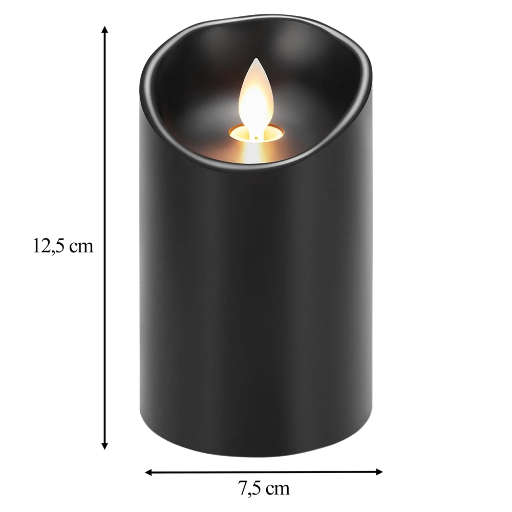 Realne Ceny Krzysztof Alchimionek 120 vnt. Kasetė žvakėms Žvakė su baterijomis LED 12,5 cm Liepsnos efektas