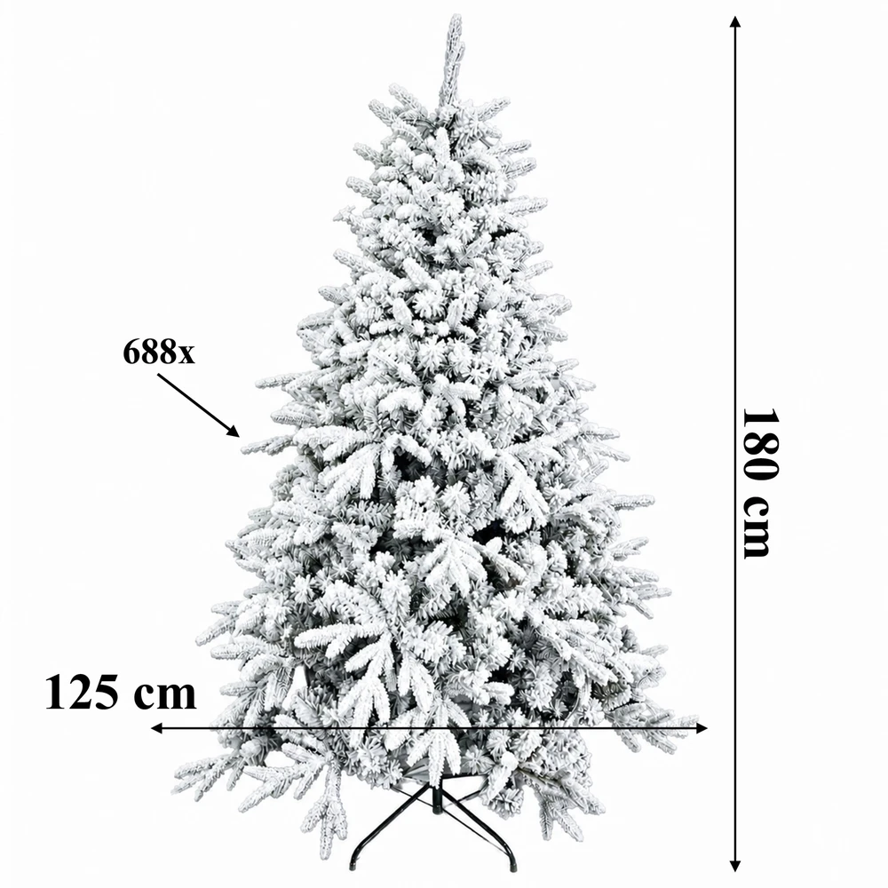 Realne Ceny Krzysztof Alchimionek 28x Choinka Mocno Ośnieżona Sztuczna Świerk Gęsta Żywa Stojak 180cm Premium