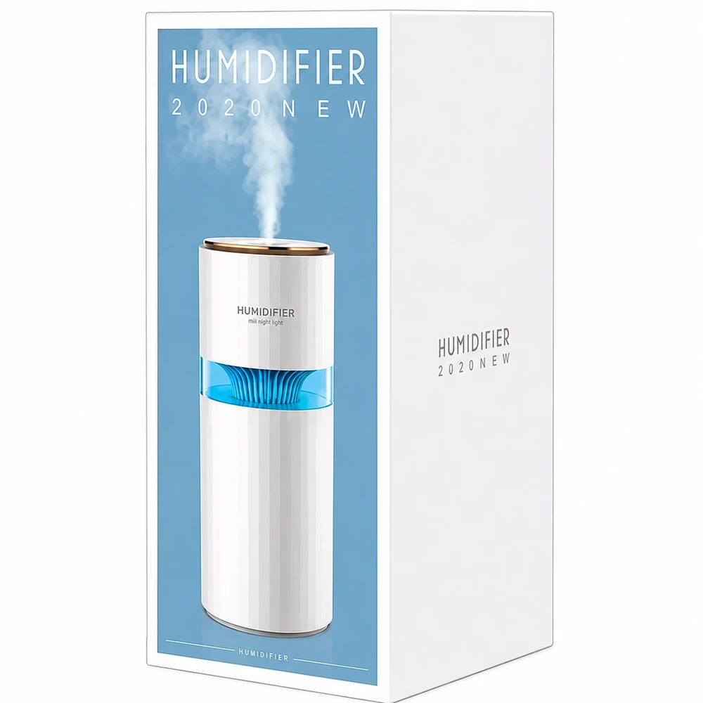 Realne Ceny Krzysztof Alchimionek Drėkintuvas Powietrza Dyfuzor do Samochodu su Lampką Podświetleniem Led 400ml