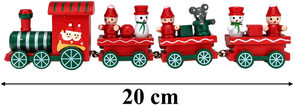 Realne Ceny Krzysztof Alchimionek Drewniany Pociąg Ozdoba Świąteczna Lokomotywa Wagony Ozdoba Prezent Kolejka