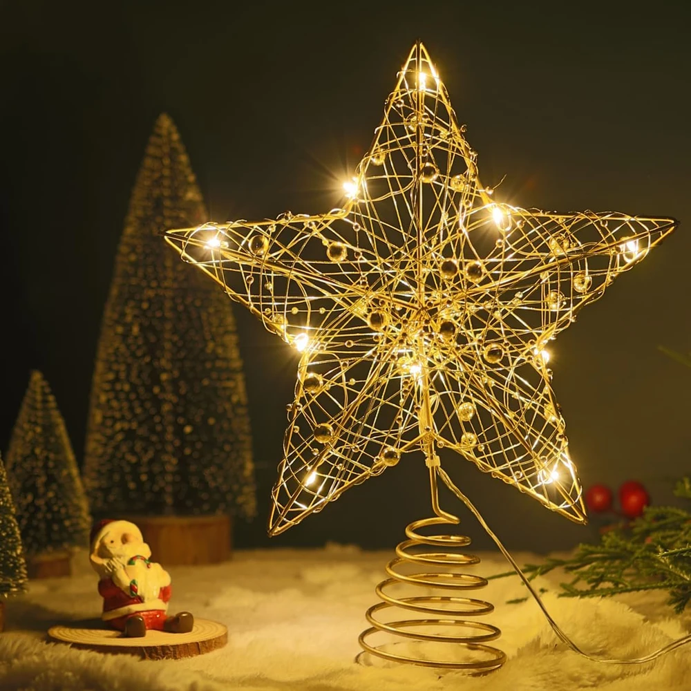Realne Ceny Krzysztof Alchimionek Gwiazda Led Betlejemska na Choinkę Czubek Ozdoba Gwiazdka Lampka Duża 25 cm