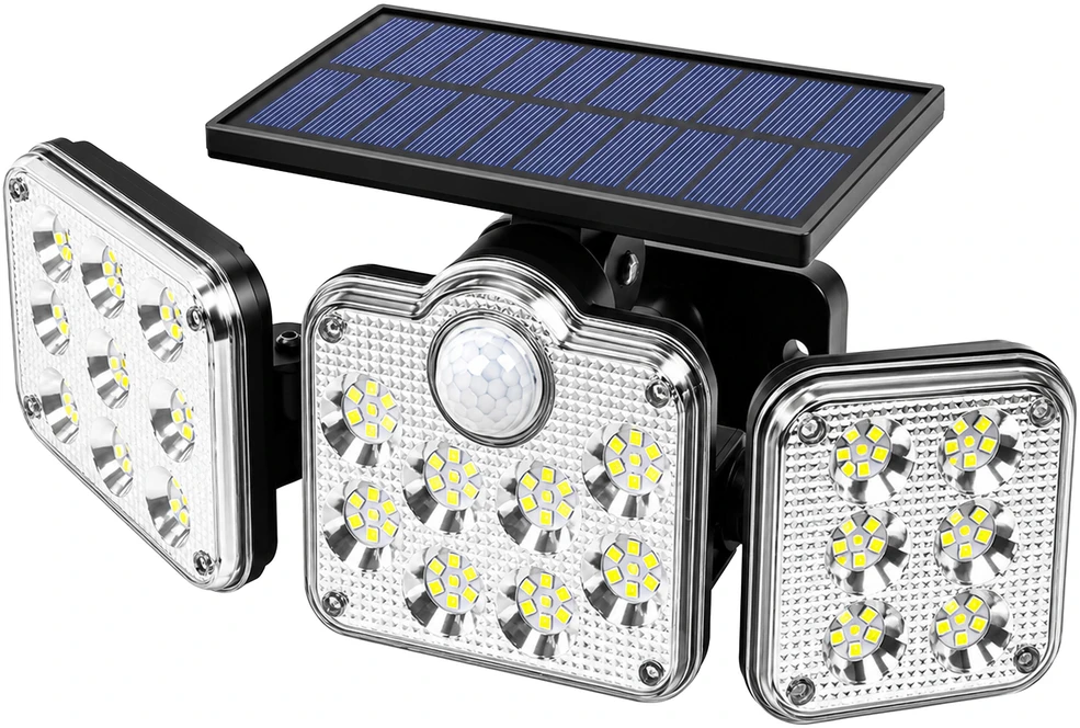 Realne Ceny Krzysztof Alchimionek Lampa Solarna Ogrodowa 138 Led Zewnętrzna su Czujnikiem Ruchu Zmierzchu Pilot