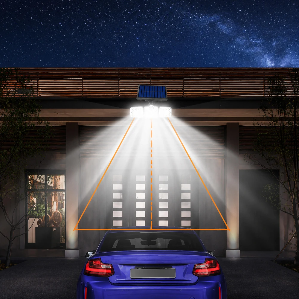 Realne Ceny Krzysztof Alchimionek Lampa Solarna Ogrodowa 138 Led Zewnętrzna su Czujnikiem Ruchu Zmierzchu Pilot