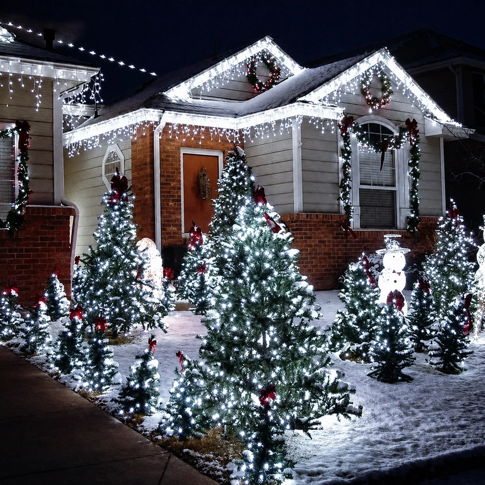 Realne Ceny Krzysztof Alchimionek Lampki Świąteczne 200 Led Choinkowe Dekoracyjne Sznur 20m Balta Zimne